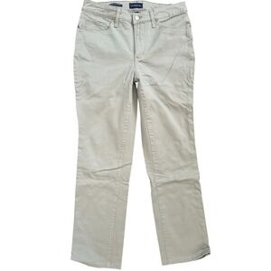 Charter Club Lexington Straight Light Olive Color Jeans Sz 8 Yk2